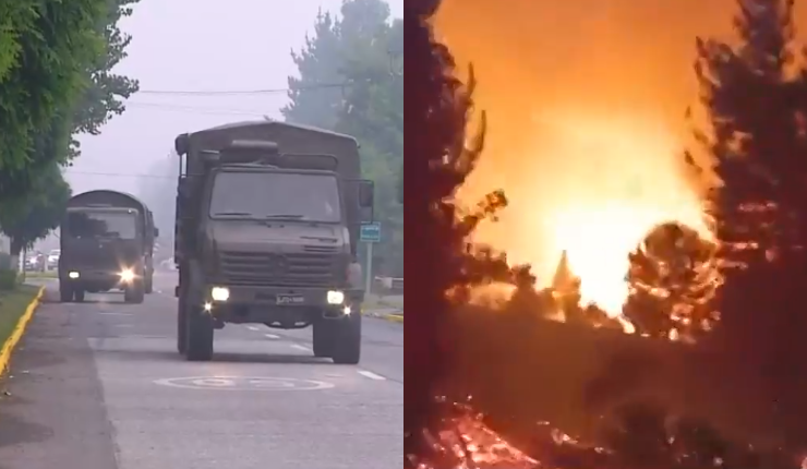 Incendios forestales golpearon de noche a Nacimiento y Purén: Se estiman 35 viviendas afectadas