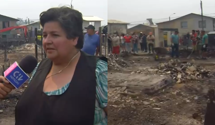 Vecina de Purén por incendios: 