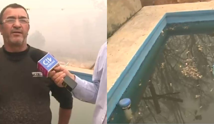 Habla hombre que ayudó a familia a sobrevivir del incendio metiéndose en piscina: 