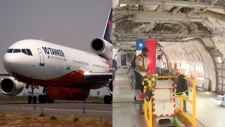 Ten Tanker llegó al Biobío: Así es por dentro la aeronave que combate los incendios forestales en el país