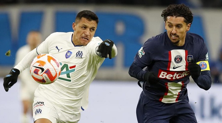 Hasta luego, Messi y Neymar: Alexis se luce en genial victoria del Marsella ante el PSG por la Copa de Francia