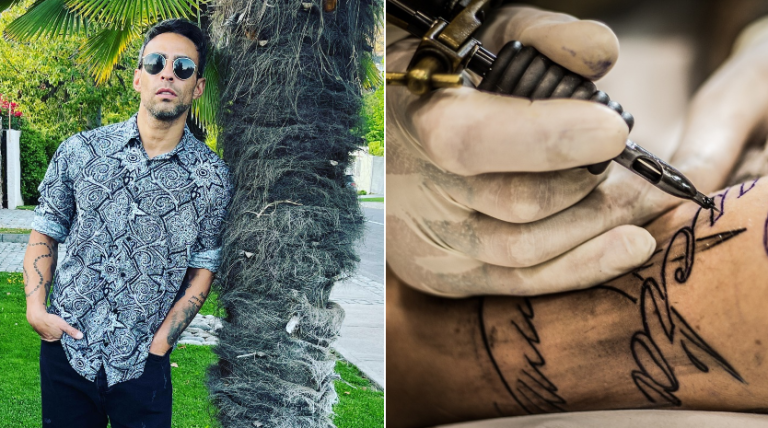 Artista demoró 12 horas: Esta es la razón por la que Jorge Valdivia ocultó antiguo tatuaje con figura del Joker
