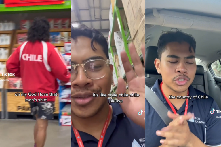 ¿Qué quiso decir? Tiktoker se confunde al ver la palabra Chile y chilenos lo llenaron de comentarios