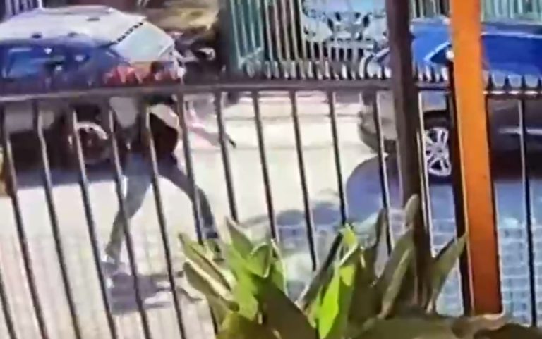 Primero disparó al aire: El momento en que carabinero frustró encerrona a balazos afuera de su casa en Maipú