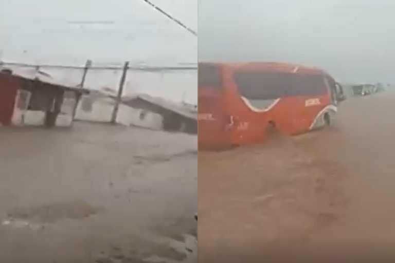 Fuertes precipitaciones afectaron a María Elena en Antofagasta: 140 viviendas resultaron con daños menores