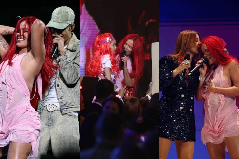 Dúos con Cris Mj, Myriam Hernández y regaló la gaviota: Así fue el debut de Karol G en el Festival de Viña 2023