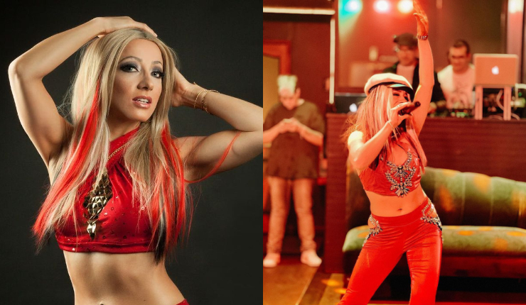 El arte de imitar a Christina Aguilera en la voz de su doble en Chile: 