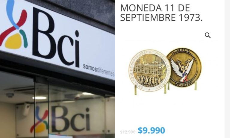 Banco BCI bajó de la venta polémica moneda alusiva al Golpe de Estado tras lluvia de críticas de clientes