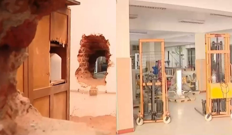 Hicieron forado para ingresar por la Usach: Robaron $500 millones desde ferretería en Estación Central