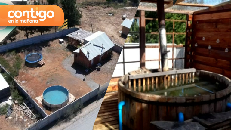 Instaló spa y trampolín: Funcionaria municipal lucra con cabaña en toma de Curanilahue