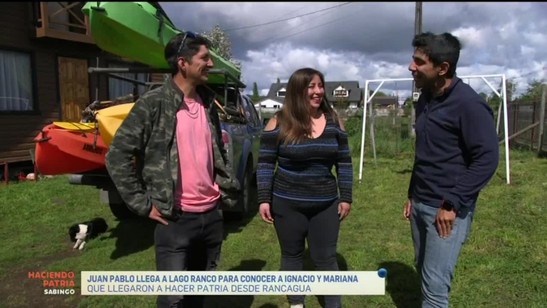 Haciendo Patria: Juan Pablo Queraltó visitó a Ignacio y Mariana en “Lago Ranco”