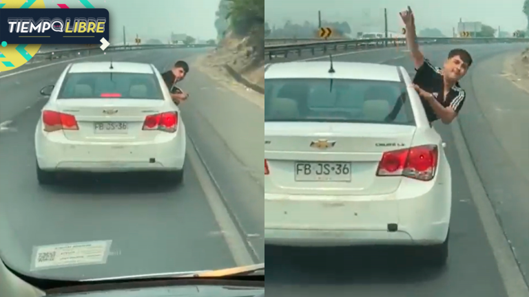 Insólito: Sujetos fueron grabados lanzando piedras a vehículo de brigadistas de Conaf