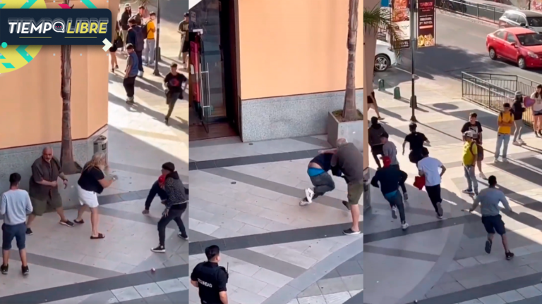 Video captó momento exacto que turba intentó robarle a turistas en Viña del Mar