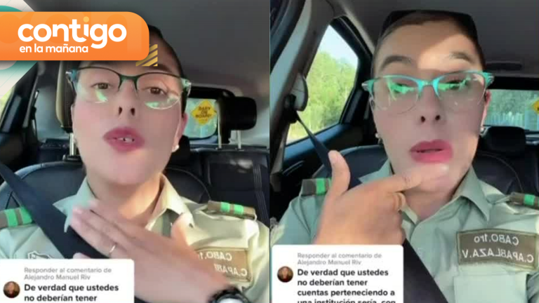 “Con razón nadie los respeta”: La tajante respuesta de Carabinera a críticas en TikTok