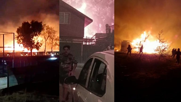 Se extendió hasta las casas: Los registros de la trágica noche en Chillán por incendio forestal