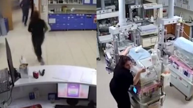 El momento en que enfermeras pusieron en riesgo sus vidas para proteger a guaguas durante terremoto en Turquía