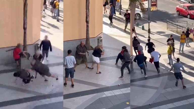 Quedaron indefensos: El impactante registro del robo a pareja de turistas argentinos en Mall Marina Arauco en Viña