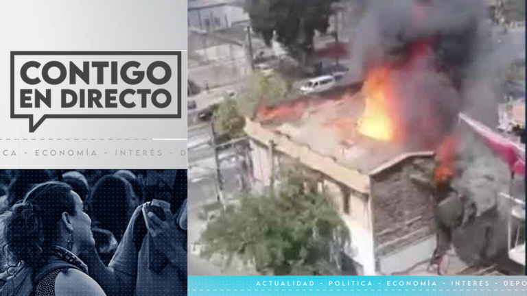 Voraz incendio afecta a toma de migrantes: Al menos 7 compañías trabajan en el lugar