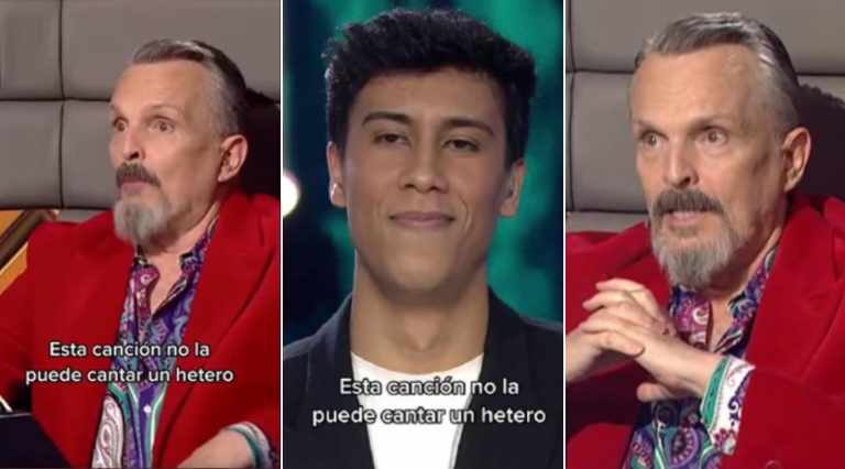 Miguel Bosé desata polémica con insólita crítica en show de talentos: “No la puede cantar un hetero”