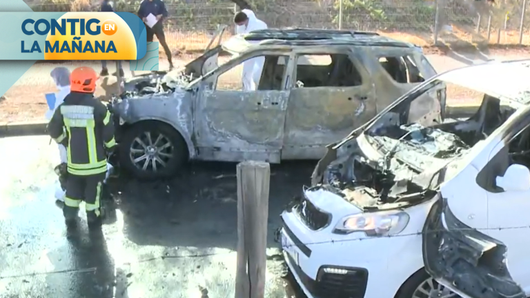 ¿Maniobra de distracción? Vehículos fueron abandonados y quemados tras balacera en Aeropuerto de Santiago