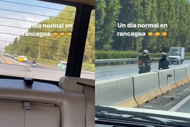 Dramática persecución a motochorros en Ruta 5 terminó con carabinero herido tras caer de su moto