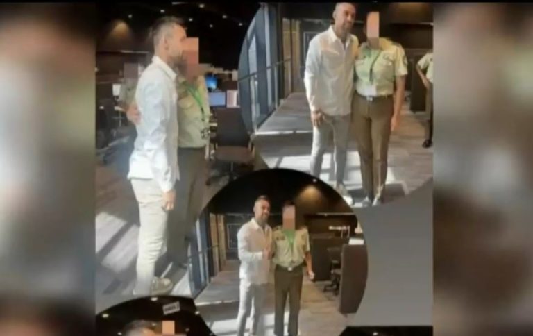 Abrazado de funcionarios: Las fotos del encuentro entre Jorge Valdivia y Carabineros tras 