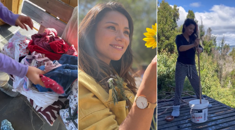 Loreto Aravena saca aplausos al mostrar su lavadora artesanal: 