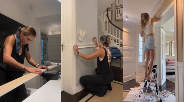 Carolina de Moras se la jugó con remodelación hecha por ella misma en su casa: 