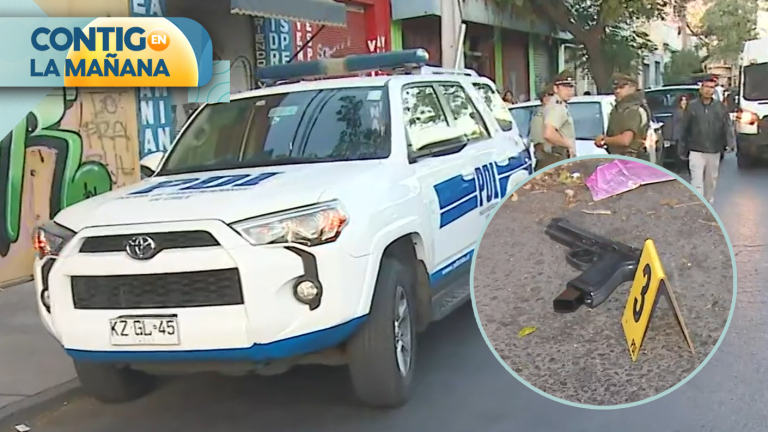 Carabinero disparó a motochorro que intentó asaltarlo en Santiago Centro