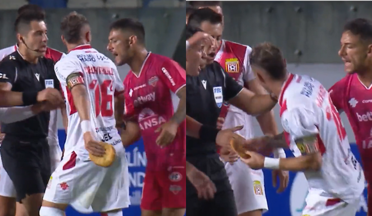 ¡Había hambre! Hinchas lanzaron sopaipilla como proyectil en duelo entre Ñublense y Curicó