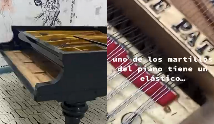 Pianos sin teclado y salas rayadas: Estudiantes de la U. de Chile denuncian mal estado de histórica facultad