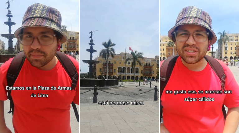 Chileno se hizo viral en Perú al comparar Plaza de Armas de Lima con la de Santiago: 