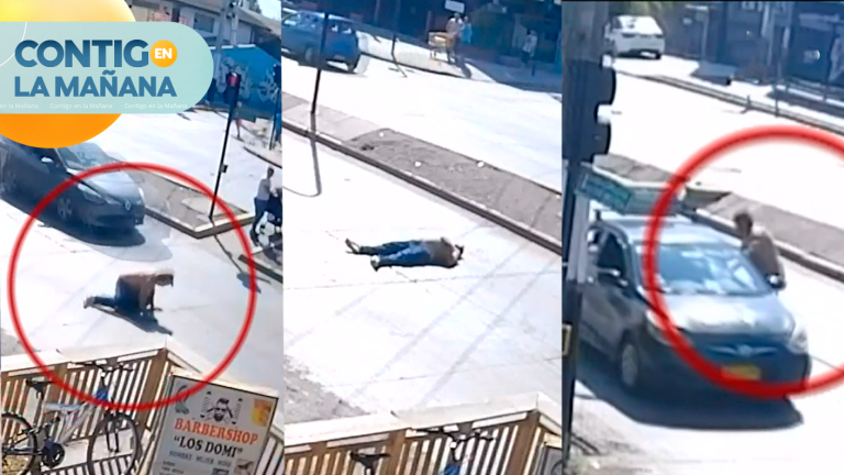 Video | Registran a sujeto fingiendo atropellos para robar a conductores