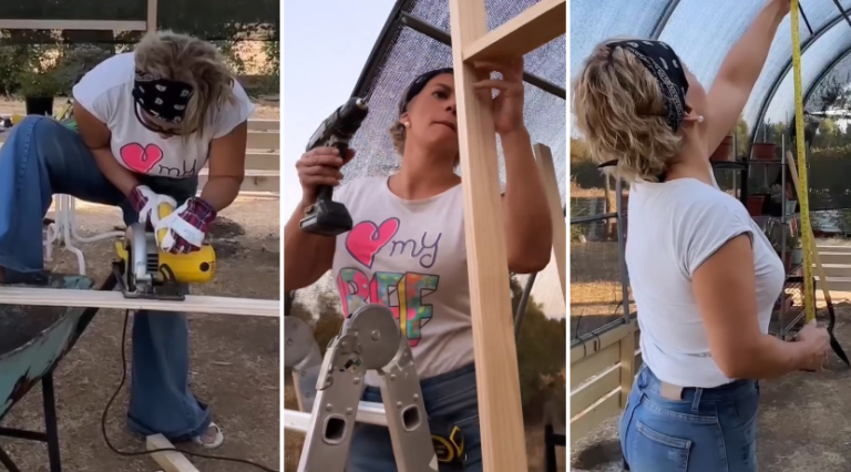 ¡A todo terreno! Paola Troncoso mostró emocionante proceso de construcción de su invernadero