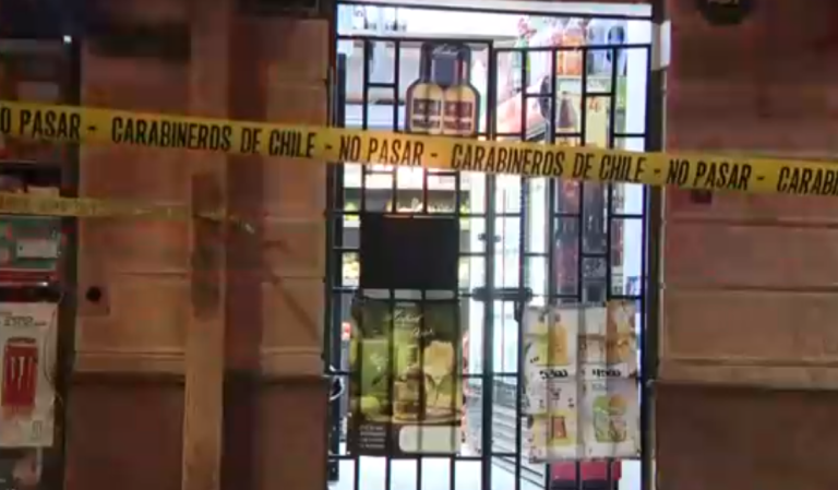 Confirman muerte de trabajador de minimarket que fue baleado en la cabeza en Santiago Centro
