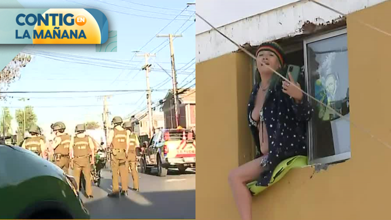 Vecinos furiosos lanzaron piedras a Carabineros en plena demolición de presuntas narco casas