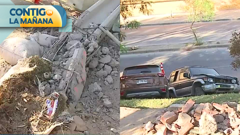 Hombre robó bus con el que arrasó con 6 autos, un poste y un árbol