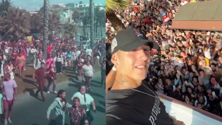 Pese a la funa de ex pareja: Pailita generó descontrol en su llegada a Viña por show