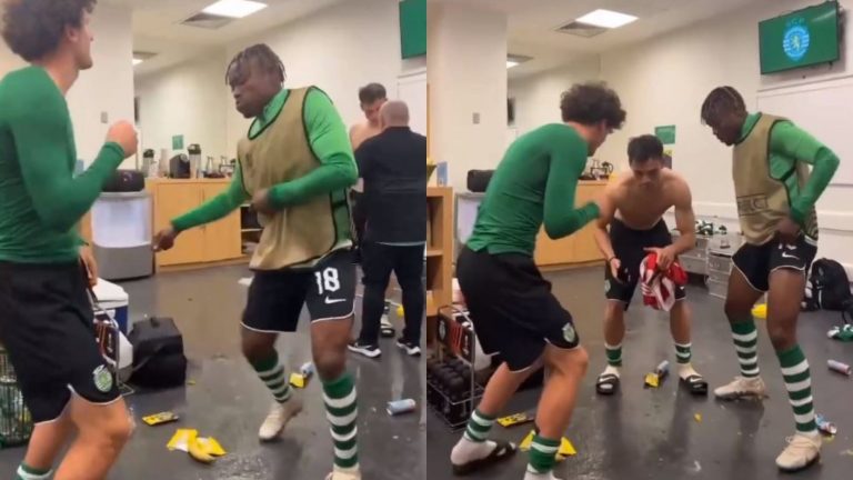 Sacaron los prohibidos: Hit de Standly fue sensación en el camarín del Sporting de Lisboa tras importante victoria