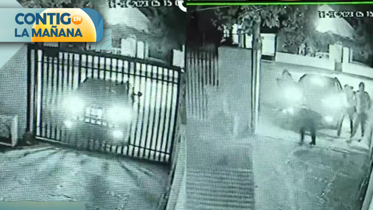 Delincuentes botaron portón de casa para robar autos de alta gama y no pudieron llevarse ninguno