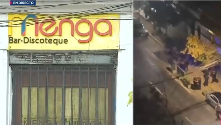 Dos personas resultaron lesionadas: Riña en disco de Manuel Montt terminó en balacera