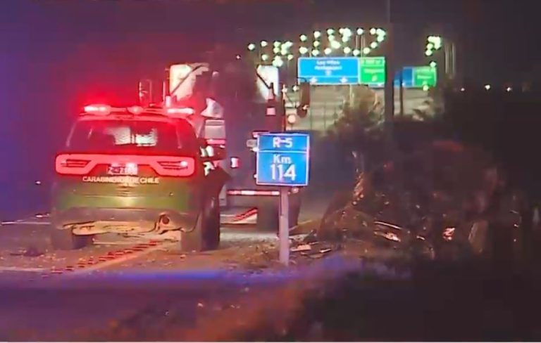 Sujeto murió tras chocar durante extensa persecución en la Ruta 5: Intentó atropellar a carabineros