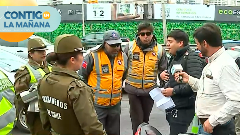 Intenso operativo: Realizan nueva fiscalización de motos y automóviles en La Reina