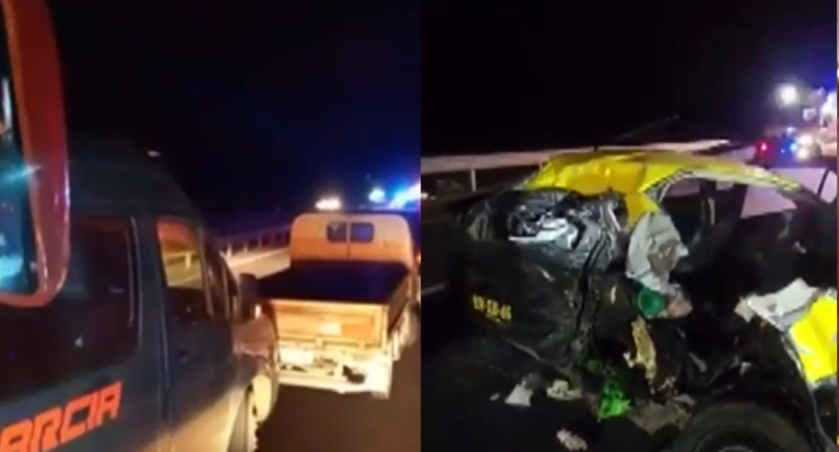 Accidente dejó a cuatro mujeres fallecidas en Pozo Almonte: Vehículo impactó taxi detenido en la carretera
