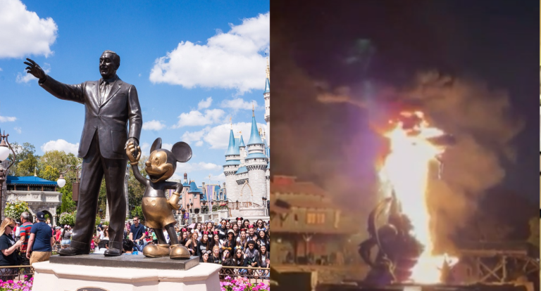 Atracción de parque temático de Disneyland se incendió en pleno espectáculo: Asistentes tuvieron que evacuar