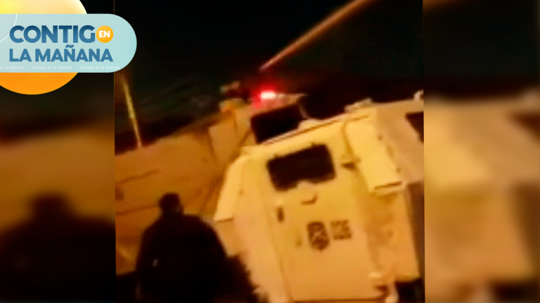 Video | Carro lanza aguas intervino en narcofuneral en Pedro Aguirre Cerda