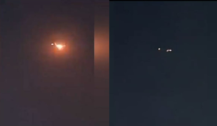 Impactantes imágenes: Turbina de avión se incendió en pleno vuelo en Nepal