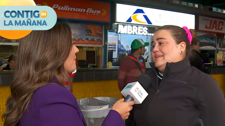Historias de terminal: Viajeros salen de Santiago para disfrutar del fin de semana largo