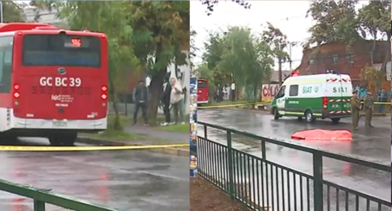 Accidente de tránsito en Peñalolén deja una persona fallecida: Fue atropellada por bus RED