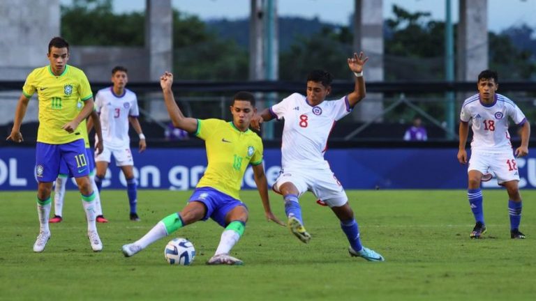 Áspero resultado: Selección nacional Sub17 perdió 3-0 ante Brasil en Sudamericano de Ecuador